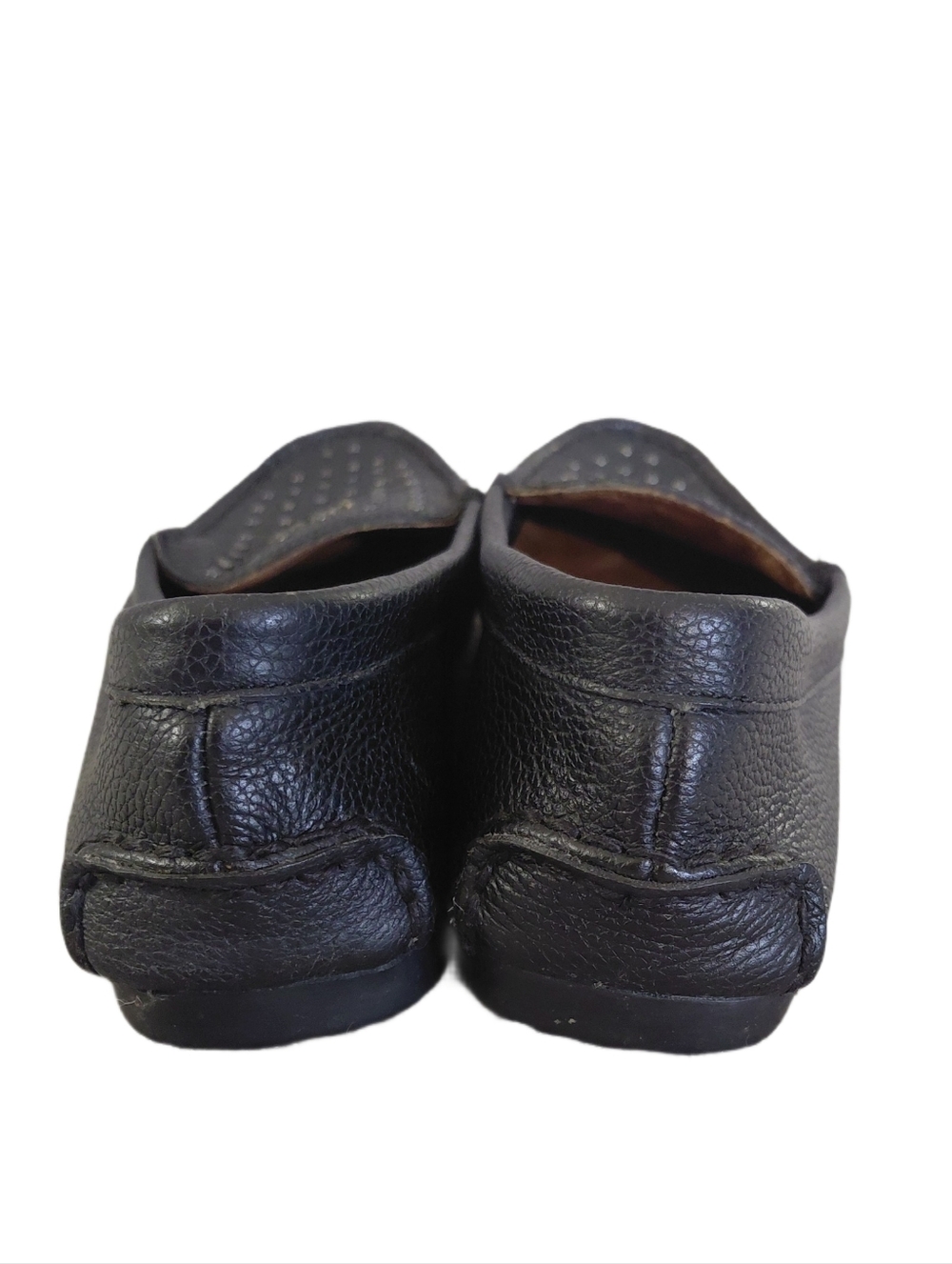 Coach Black Pebbled Leather Studded Loafers Women's size 7 - Picture 8 of 12